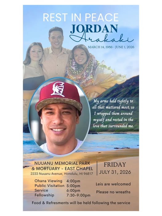 Jordan Arakaki Death, Honolulu, HI Obituary, Kuhia Arakaki Mourns Loss